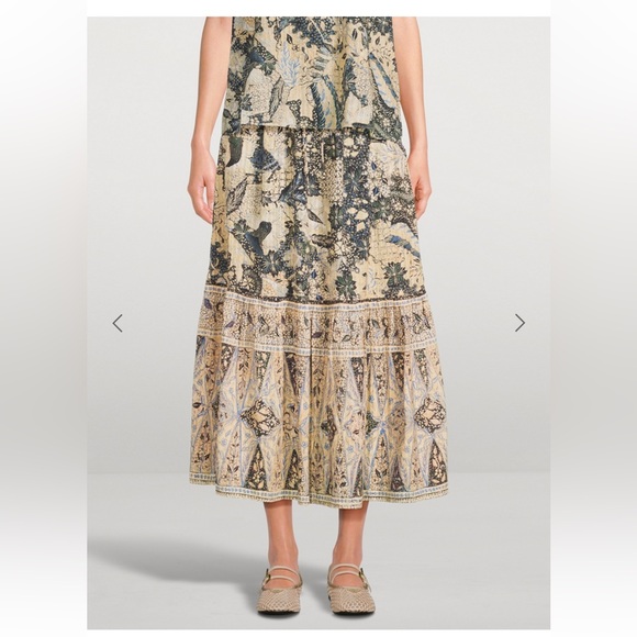 Ulla Johnson Olina Printed Midi Skirt size 4 - Picture 5 of 11